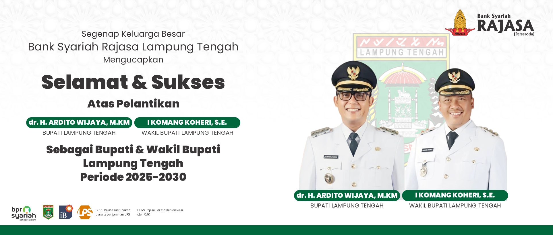 pelantikan bupati lamteng